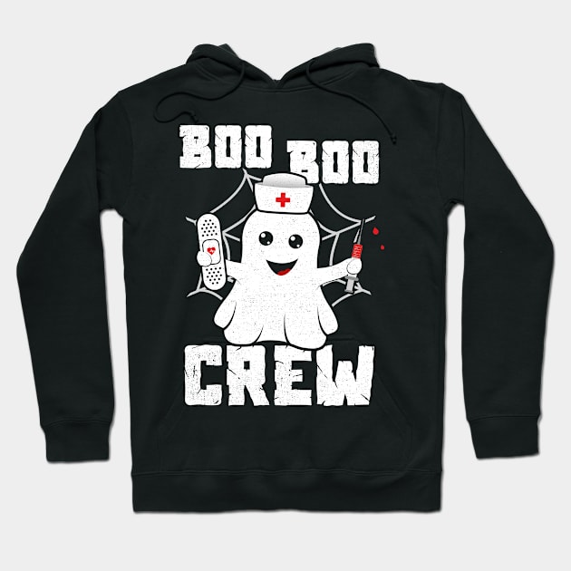 Boo Boo Crew Cute Nurse Ghost Costume Girls Funny Halloween Hoodie by trendingoriginals